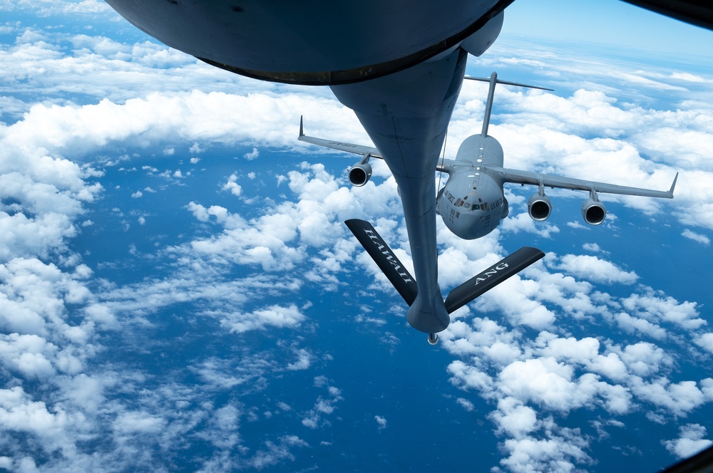 Hawaii ANG Tanker Supports Airlift, Fighter Ops during JPMRC 25-01