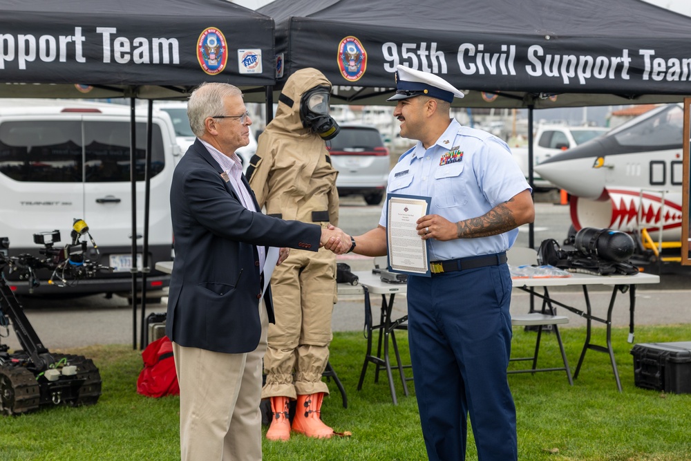 The San Francisco Fleet Week Association honors California-based U.S. Armed Forces members