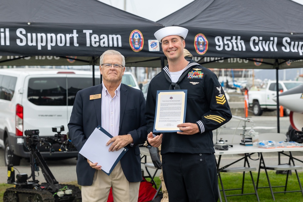 The San Francisco Fleet Week Association honors California-based U.S. Armed Forces members