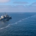 USS Chosin (CG 65) and USNS Washington Chambers (T-AKE-11) conduct a Transferrable Rearming Mechanism (TRAM)