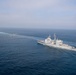 USS Chosin (CG 65) and USNS Washington Chambers (T-AKE-11) conduct a Transferrable Rearming Mechanism (TRAM)