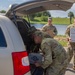 Florida Army National Guard mortarmen distribute emergency supplies after Hurricane Milton