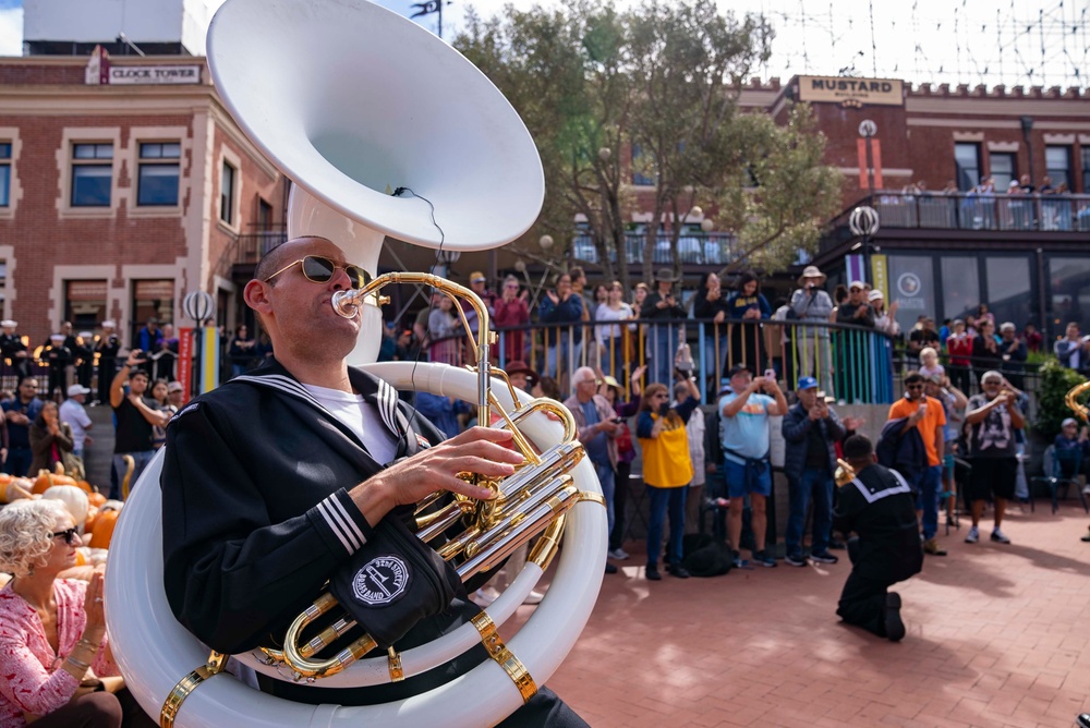 Navy Band Southwest’s 32nd Street Brass Band Performs During SFFW 2024