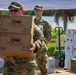 Florida Army National Guard mortarmen distribute emergency supplies after Hurricane Milton