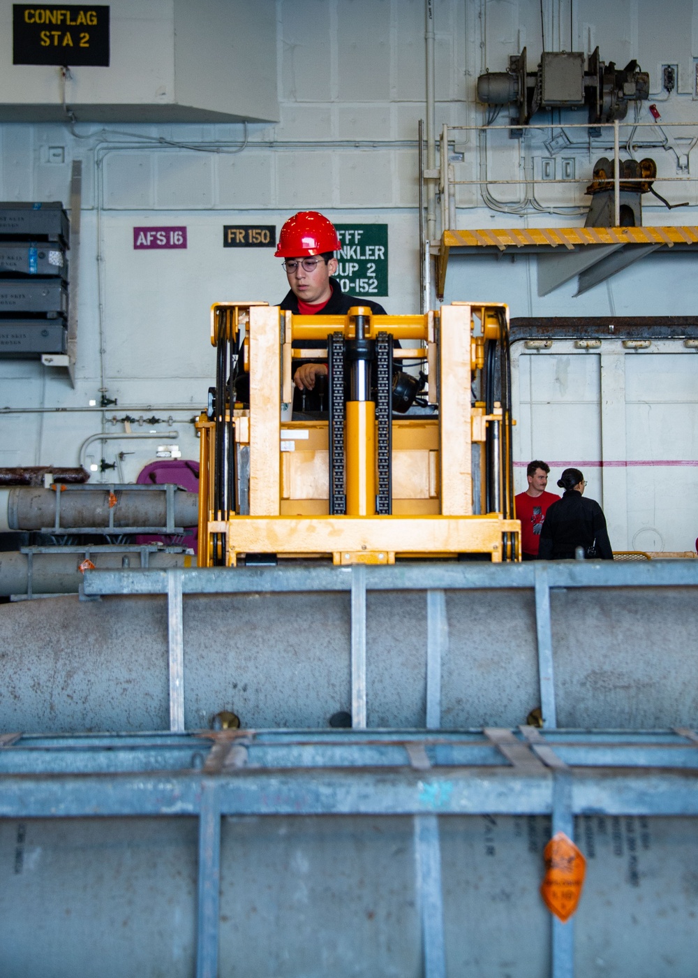 USS Carl Vinson Conducts Ammunition Handling Evolution