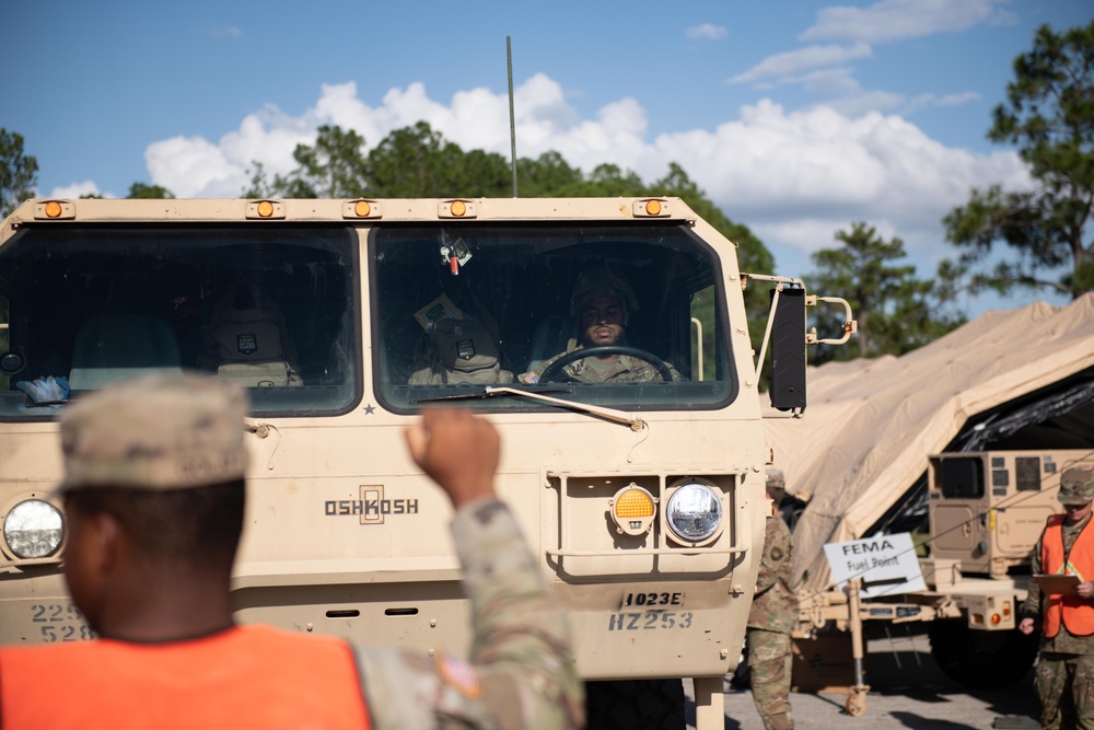 Louisiana National Guard arrives in Florida to assist the Florida National Guard during Hurricane Milton relief