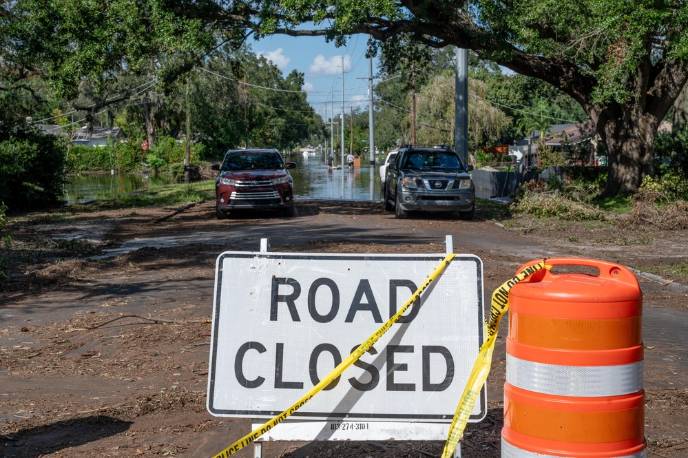 Flooded Tampa Streets After Hurricane Milton