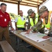 Corps of Engineers personnel review Task Force Water efforts during Hurricane Helene recovery