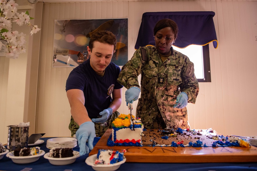 Navy Birthday Onboard USS John C. Stennis (CVN 74)