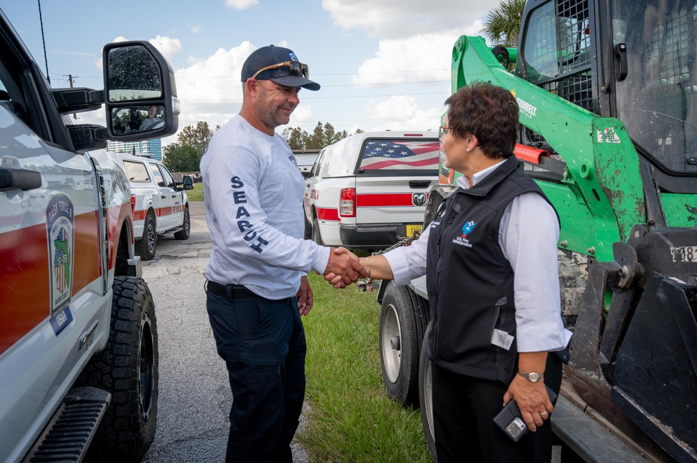 U.S. Fire Administrator Visits Tampa After Hurricane Milton