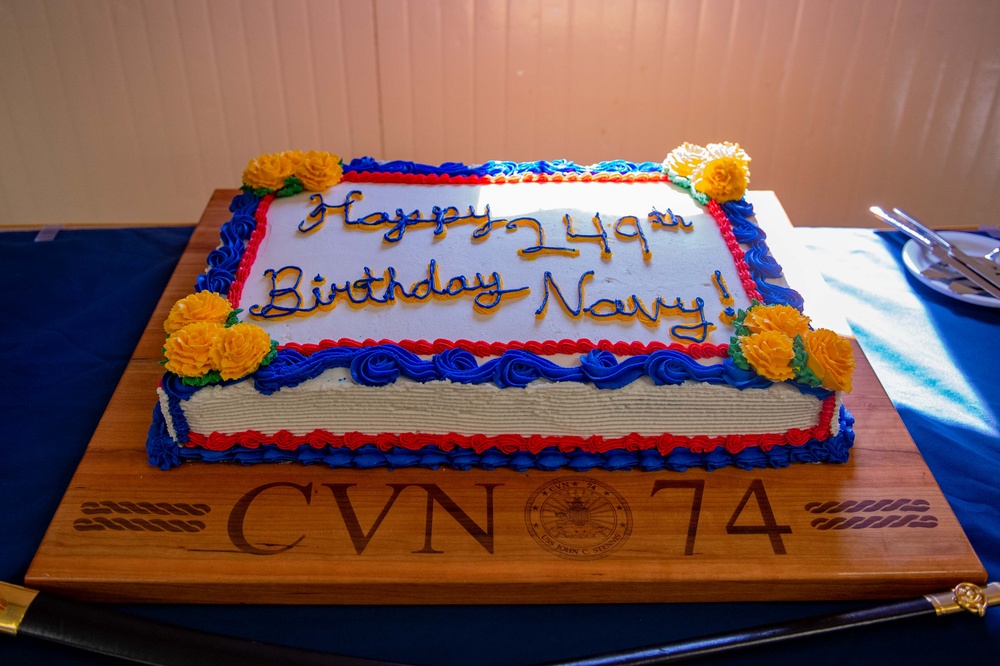 Navy Birthday Onboard USS John C. Stennis (CVN 74)