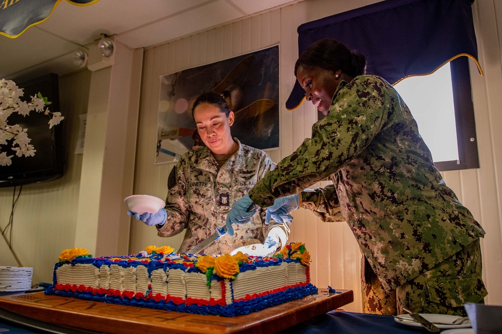 Navy Birthday Onboard USS John C. Stennis (CVN 74)