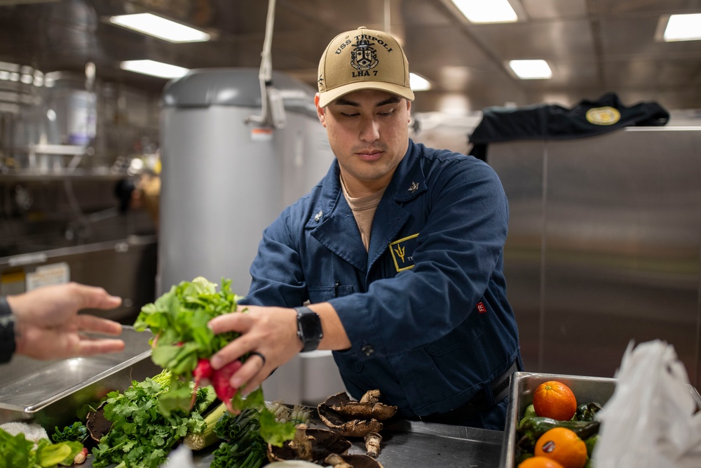 Chow Line Challenge Hosted Aboard USS Tripoli