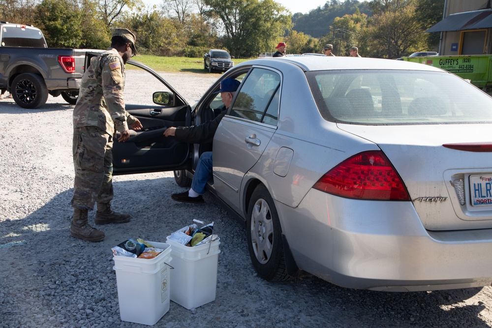 Joint Task Force- North Carolina: Working at Donation Distribution Centers