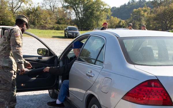 Joint Task Force- North Carolina: Working at Donation Distribution Centers