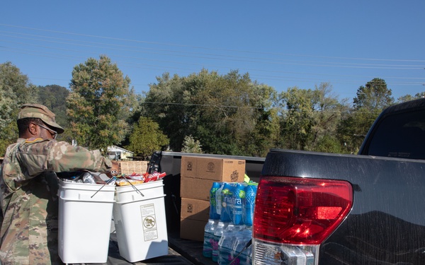 Joint Task Force- North Carolina: Working at Donation Distribution Centers
