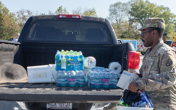 Joint Task Force- North Carolina: Working at Donation Distribution Centers