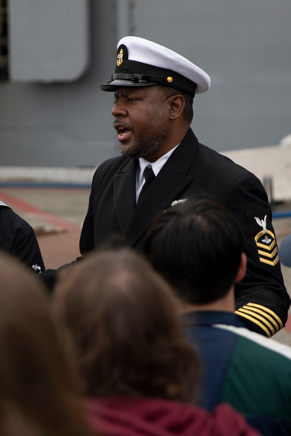 Tripoli Holds  Tours Aboard Ship