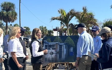 President Biden Tours St. Petersburg in the Aftermath of Hurricane Milton