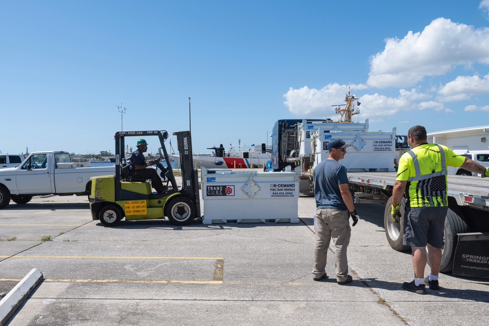 U.S. Coast Guard responds to Hurricane Milton in St. Petersburg, FL