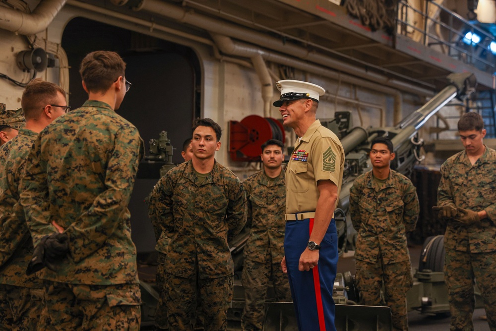 SMMC Visits 15th MEU Aboard USS Somerset