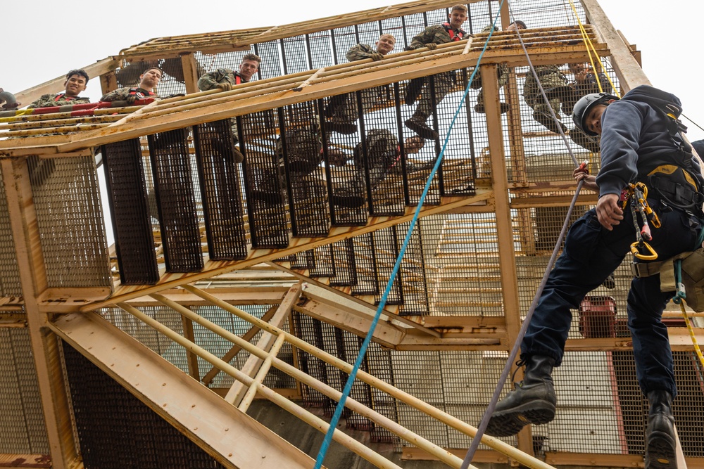 U.S. Marines and Sailors Train with San Francisco Fire Department