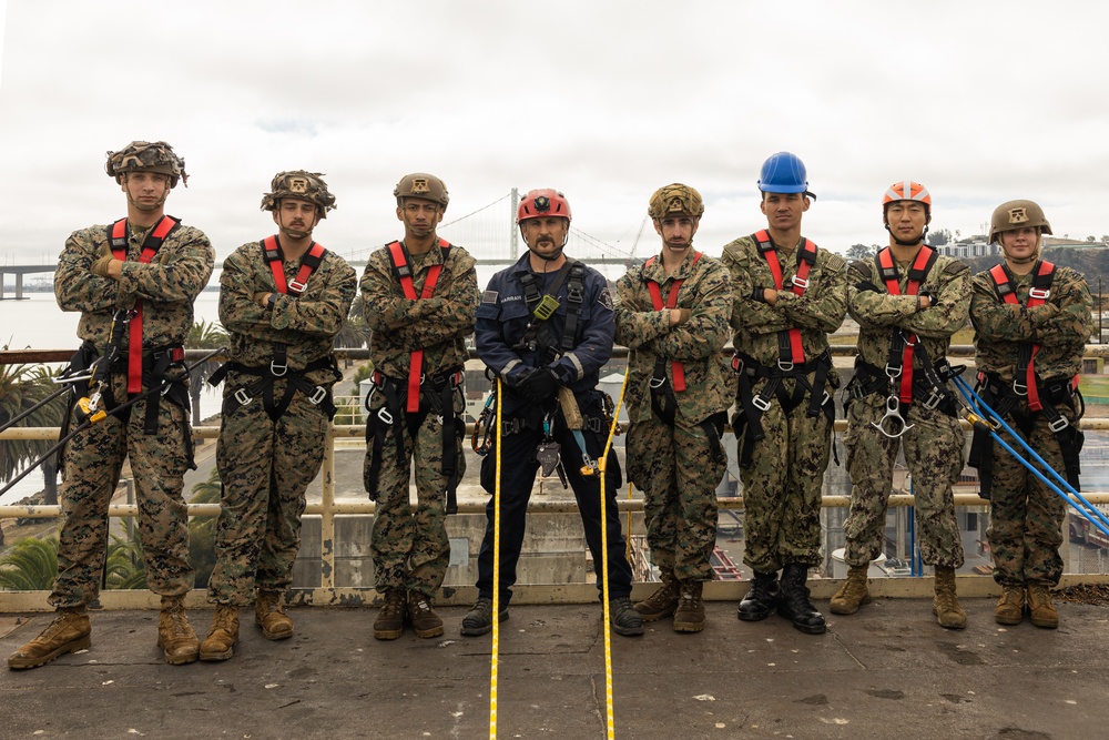 U.S. Marines and Sailors Train with San Francisco Fire Department