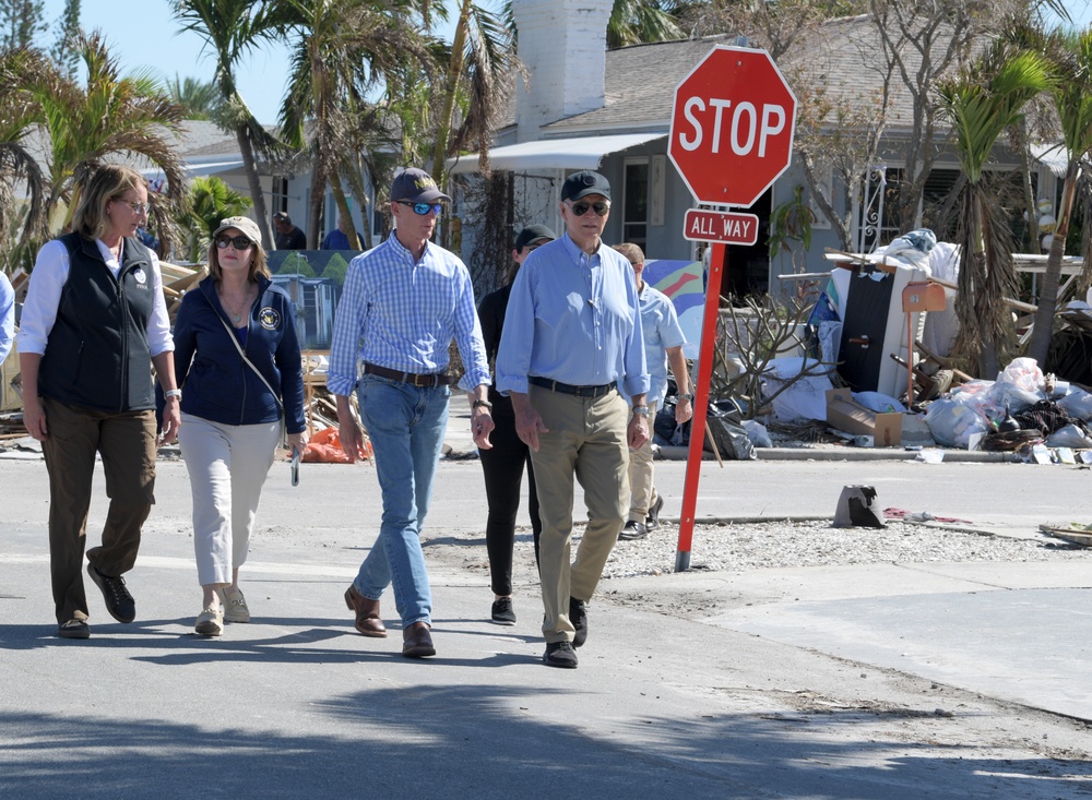 President Biden and FEMA Administrator Tour St. Petersburg in the Aftermath of Hurricane Milton