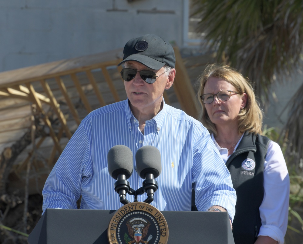 President Biden and FEMA Administrator Tour St. Petersburg in the Aftermath of Hurricane Milton