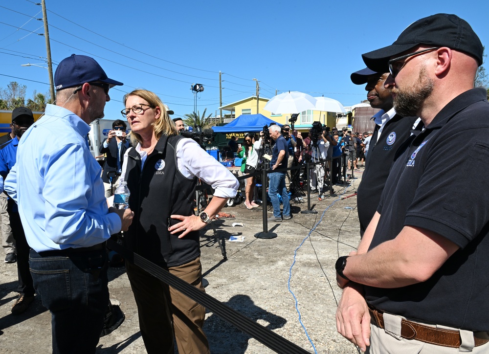 President Biden and FEMA Administrator Tour St. Petersburg in the Aftermath of Hurricane Milton