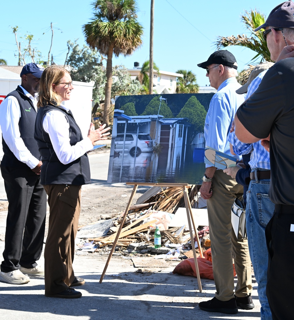 President Biden and FEMA Administrator Tour St. Petersburg in the Aftermath of Hurricane Milton