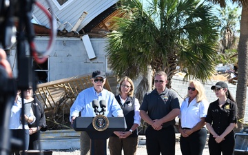 President Biden and FEMA Administrator Tour St. Petersburg in the Aftermath of Hurricane Milton