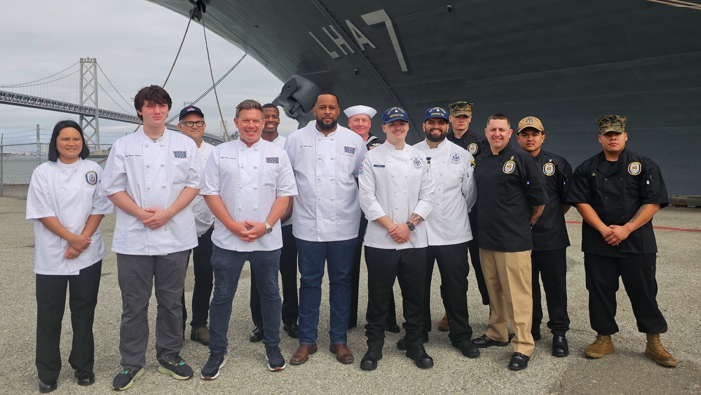 USS Tripoli Hosts SSFW Chow Line Challenge