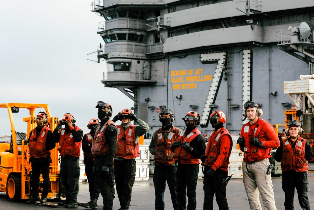 Theodore Roosevelt Conducts Ammunition Handling Evolution with Carl Vinson - Day 2