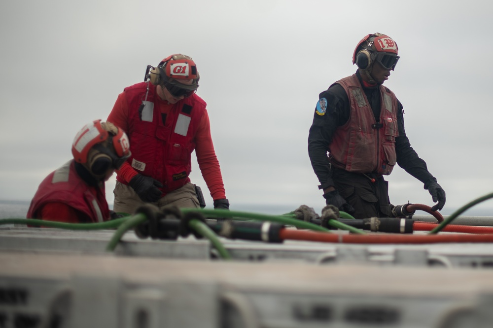 Theodore Roosevelt Conducts Ammunition Handling Evolution with Carl Vinson - Day 2