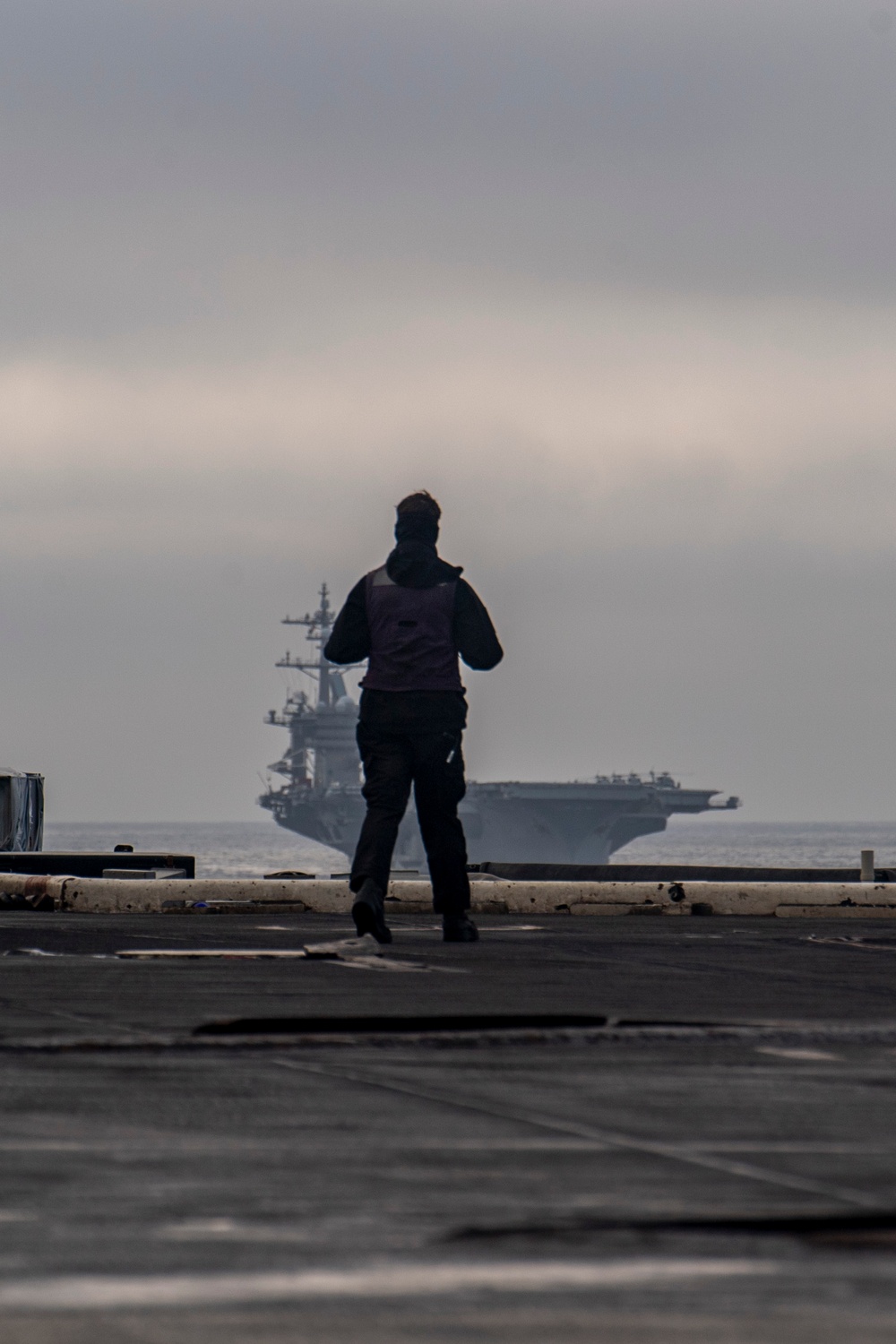 Theodore Roosevelt Conducts Ammunition Handling Evolution with Carl Vinson - Day 2