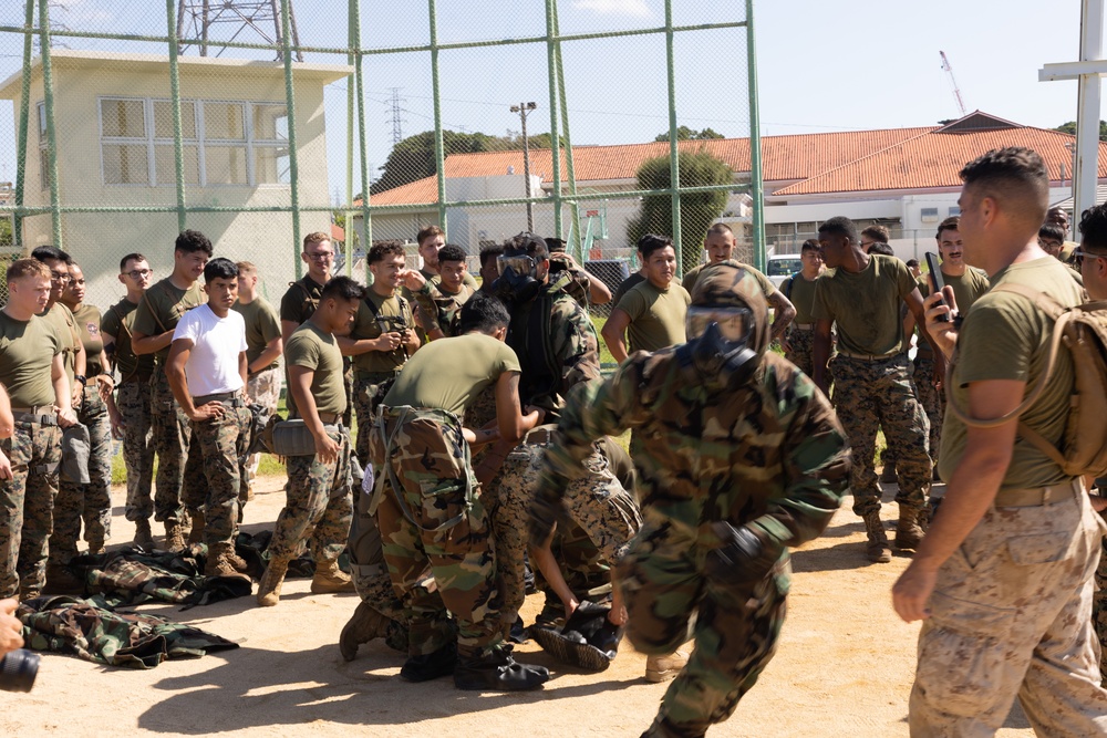 U.S. Marine with MWSS-172 competes against MWCS-18