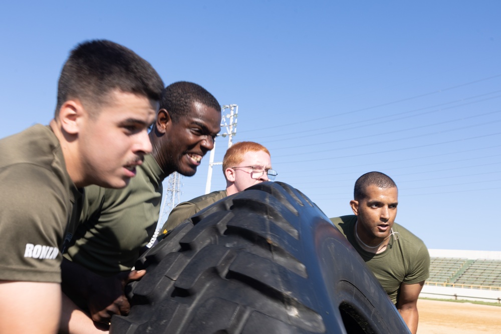 U.S. Marine with MWSS-172 competes against MWCS-18