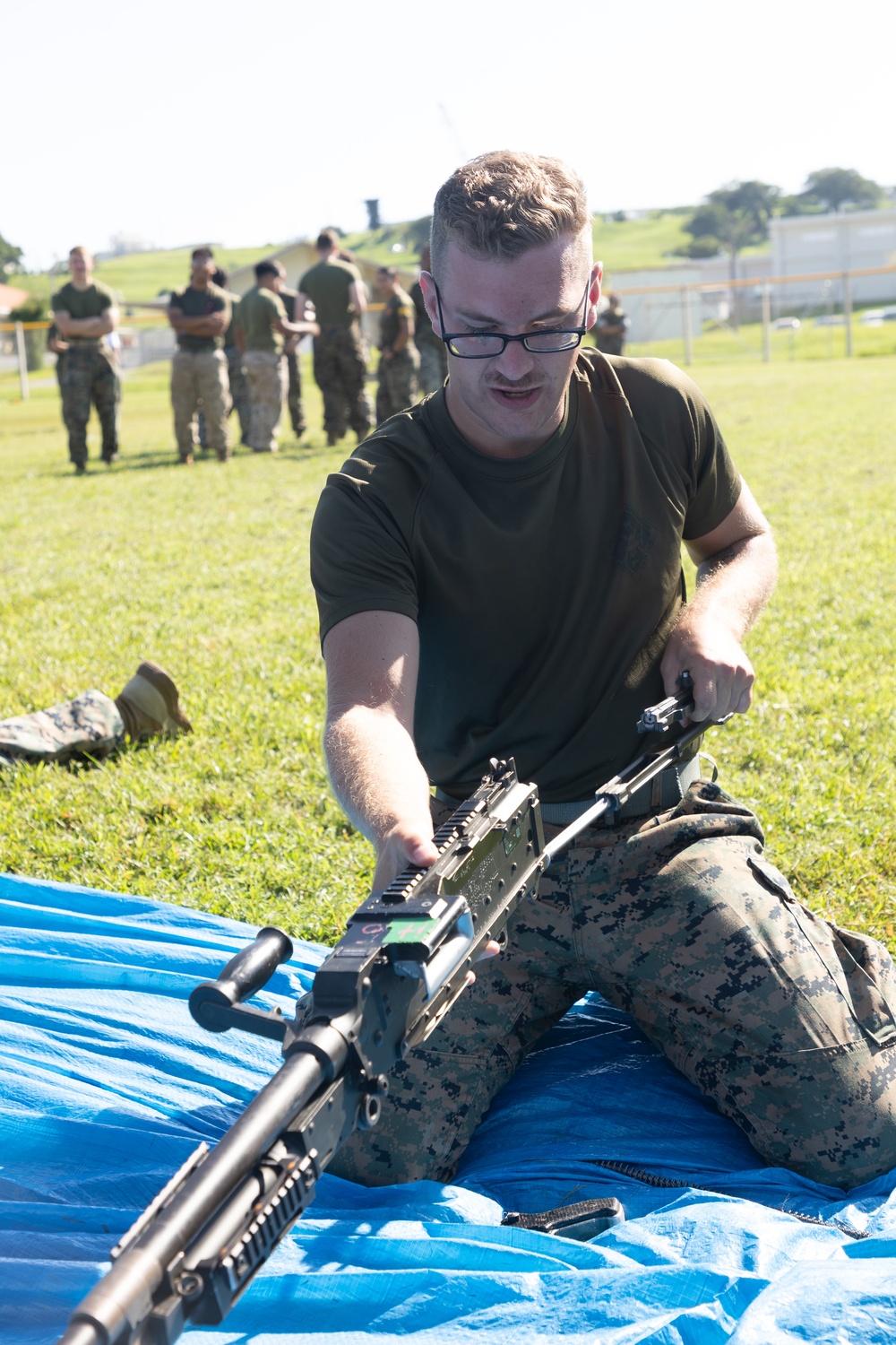 U.S. Marine with MWSS-172 competes against MWCS-18