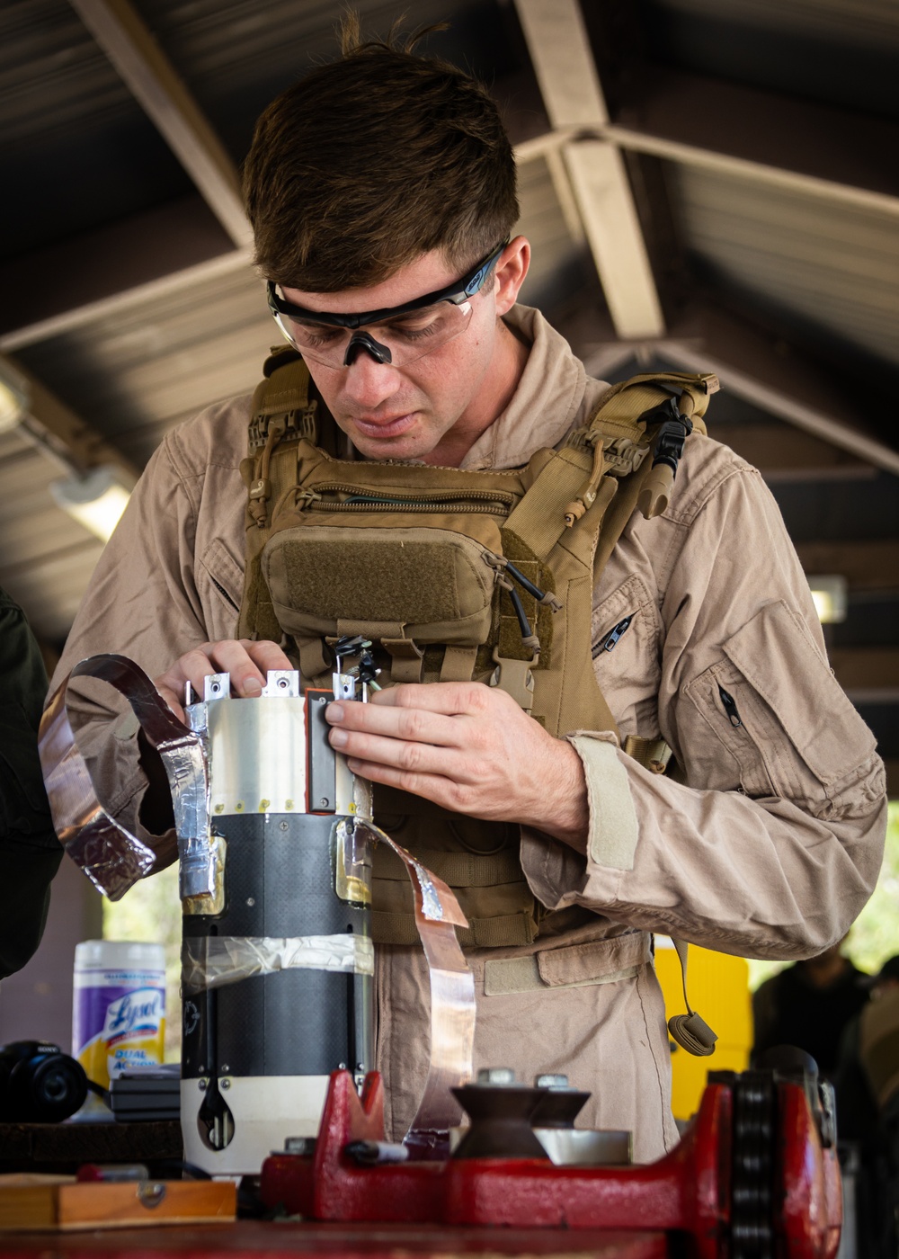 MWSS-174 and 3rd LLB EOD Marines execute Explosive Ordnance Exploitation Training