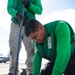 USS George Washington Sailors Repair Catapult Nose Assembly