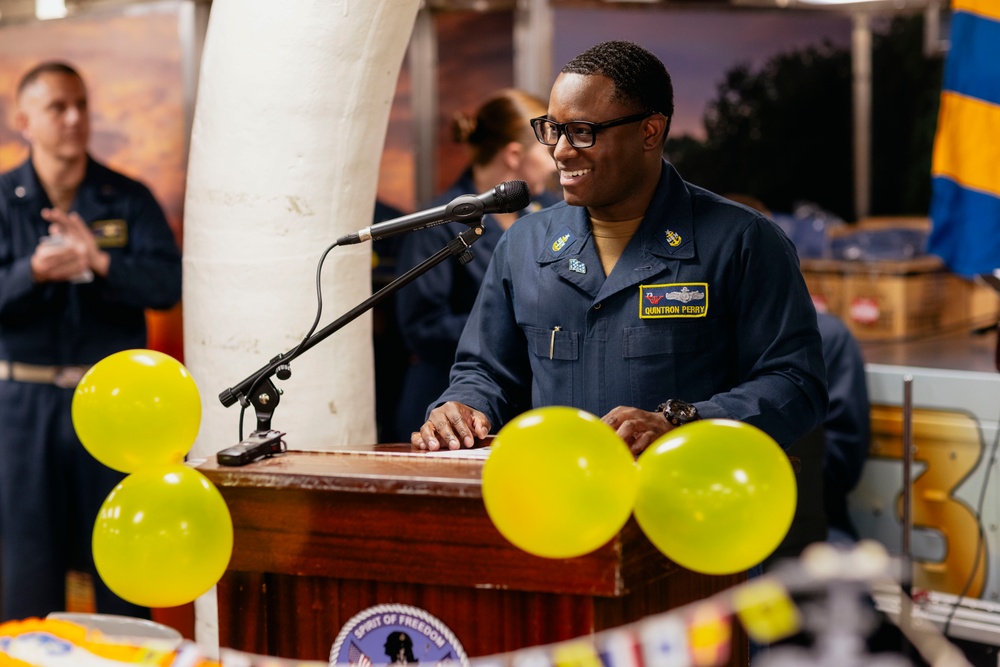 USS George Washington Celebrates the Navy’s 249th Birthday