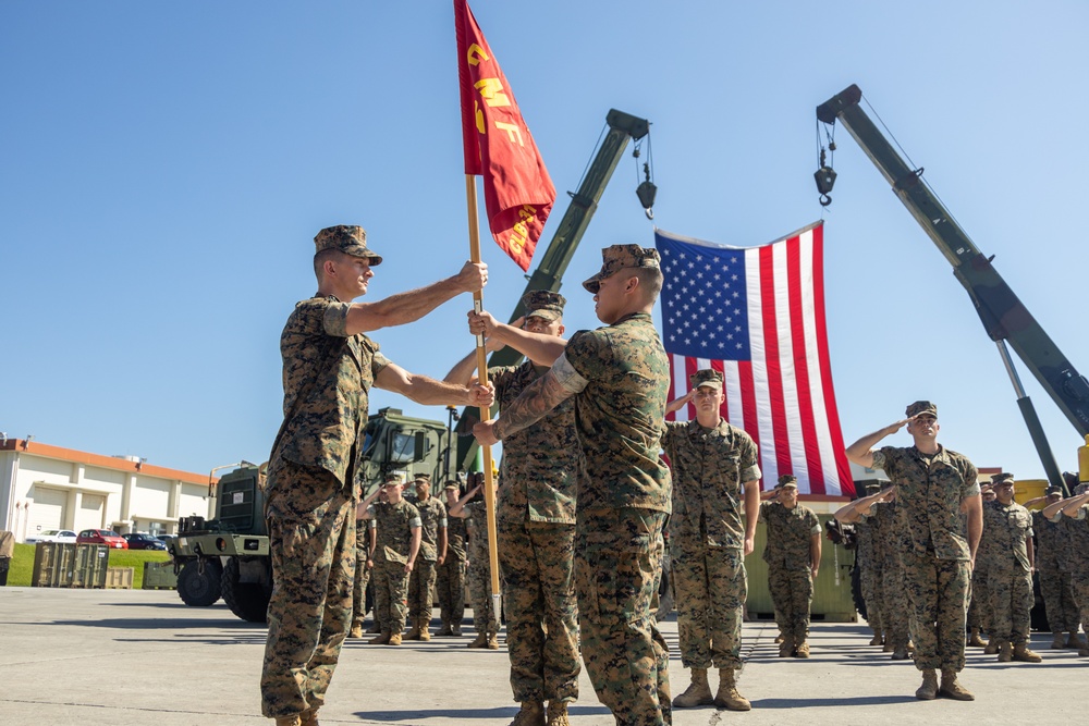 Combat Logistics Company Alpha Change of Command Ceremony