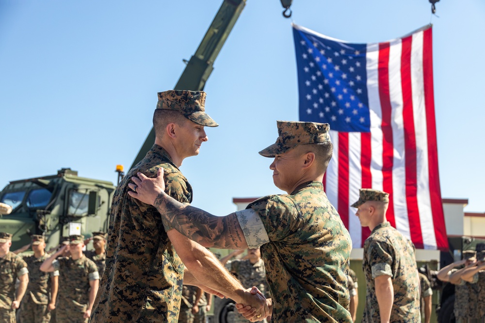 Combat Logistics Company Alpha Change of Command Ceremony