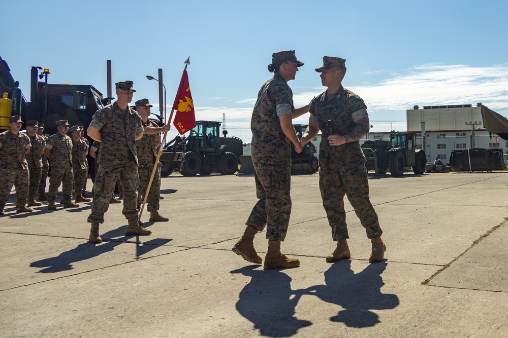 Combat Logistics Company Alpha Change of Command Ceremony