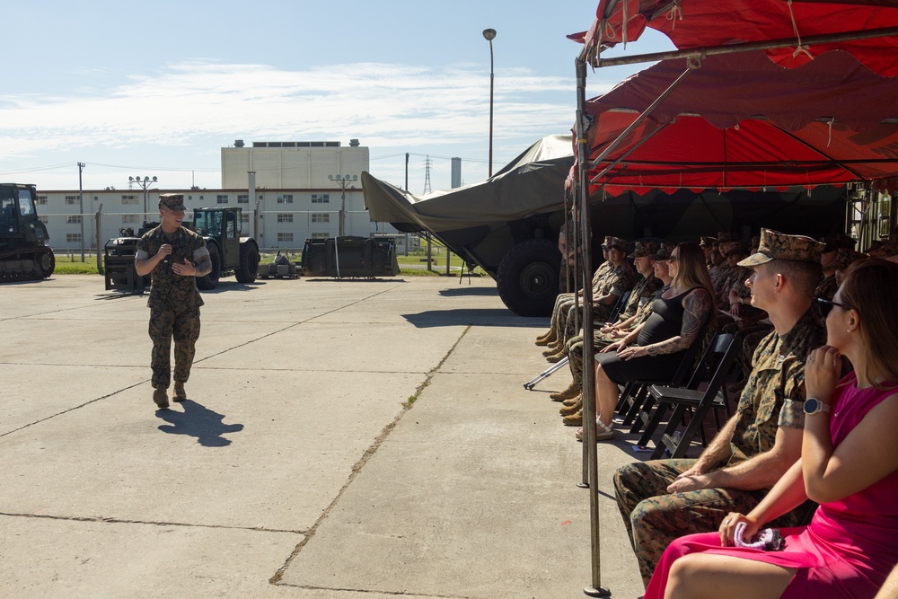 Combat Logistics Company Alpha Change of Command Ceremony