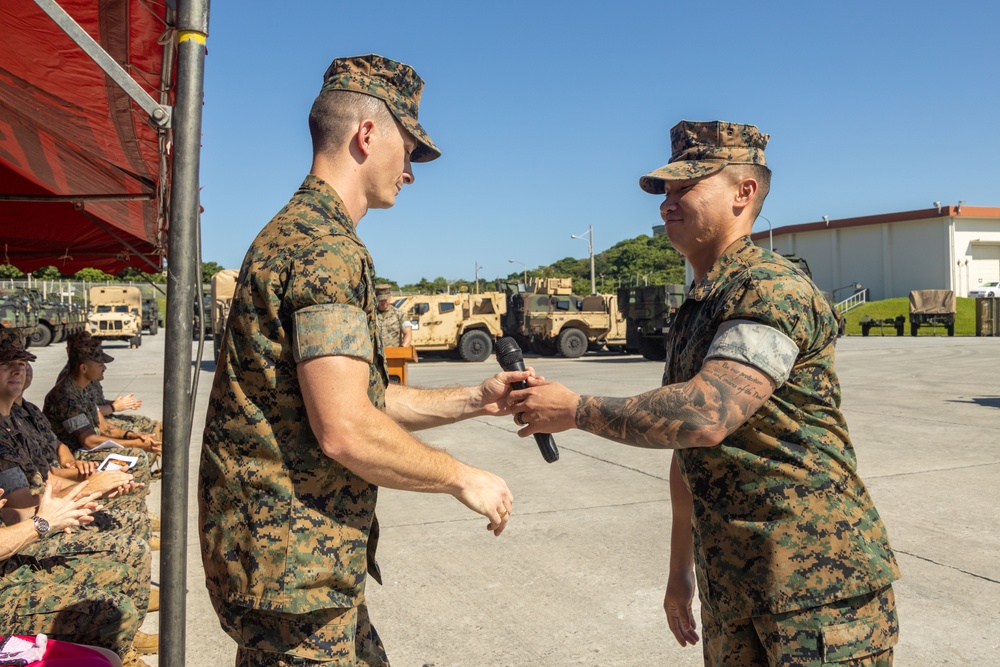 Combat Logistics Company Alpha Change of Command Ceremony