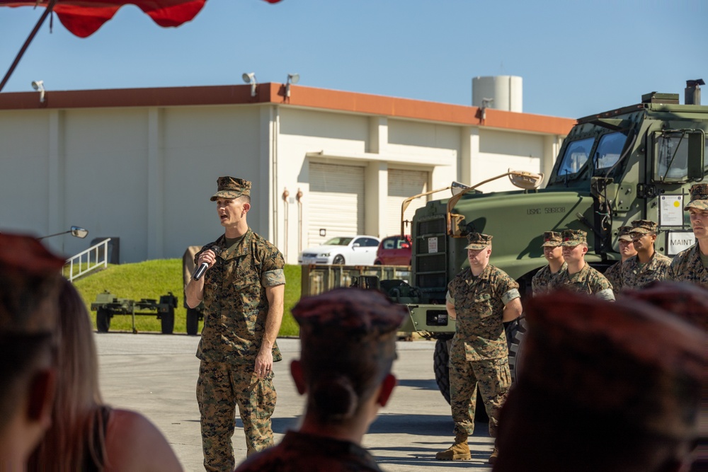 Combat Logistics Company Alpha Change of Command Ceremony