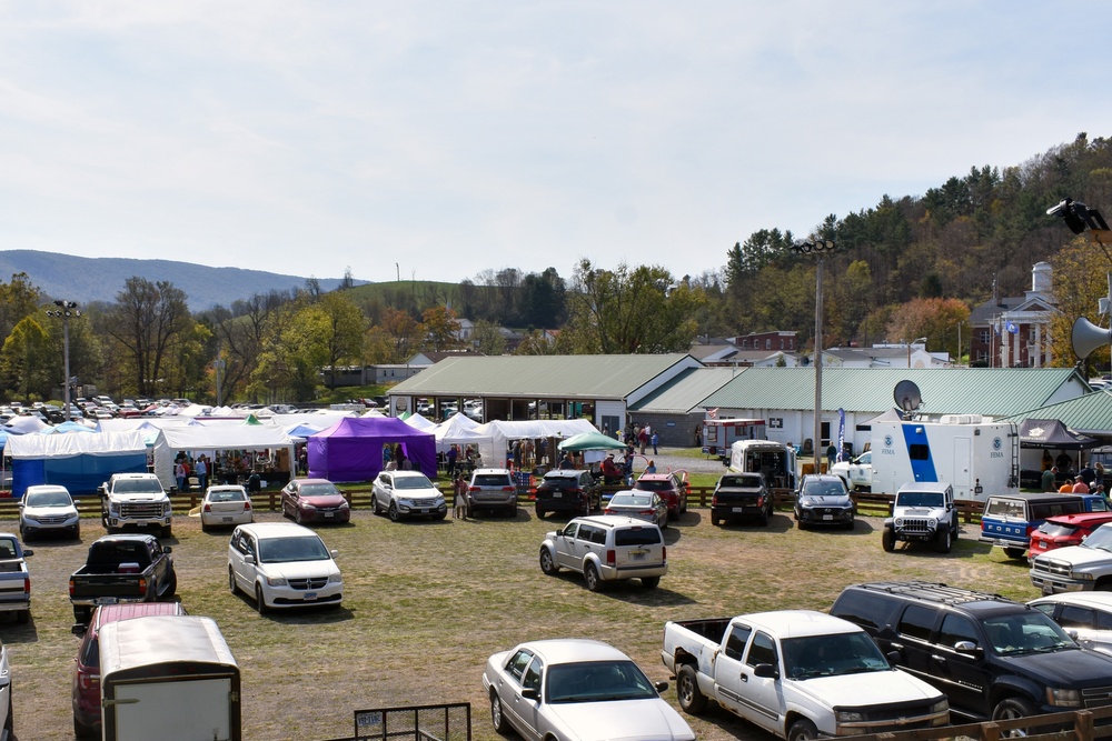 Pop-up FEMA Disaster Recovery Center at Bland County Festival