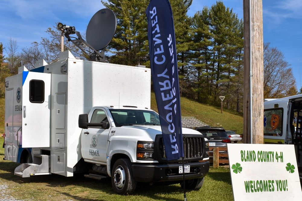 Pop-up FEMA Disaster Recovery Center at Bland County Festival